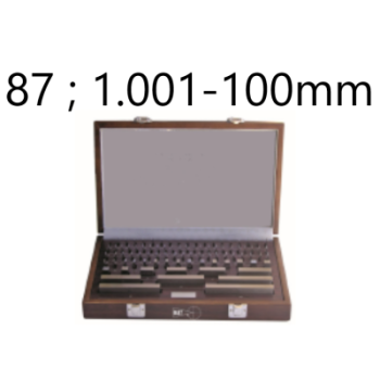 SET OF 87 GAUGE BLOCKS CLASS 0 STEEL 1.001-100MM BLET ref :JDCXX-0AI01100X BLET JDCXX-0AI01100X : securemail.fr