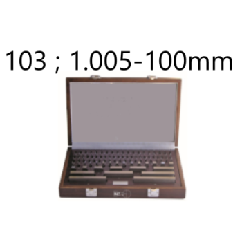 SET OF 103 GAUGE BLOCKS CLASS 0 STEEL 1.005-100MM BLET ref :JDCXX-0AL01100X BLET JDCXX-0AL01100X : securemail.fr