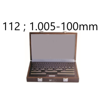 SET OF 112 GAUGE BLOCKS CLASS 0 STEEL 1.0005-100MM BLET ref :JDCXX-0AM01100X BLET JDCXX-0AM01100X : securemail.fr