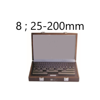 SET OF 8 GAUGE BLOCKS CLASS 1 STEEL 25-200MM BLET ref :JDCXX-1A825200X BLET JDCXX-1A825200X : securemail.fr