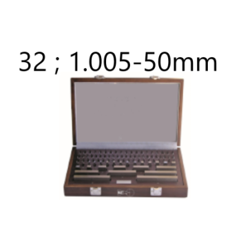 SET OF 32 GAUGE BLOCKS CLASS 1 STEEL 1.005-50MM BLET ref :JDCXX-1AD01050X BLET JDCXX-1AD01050X : securemail.fr