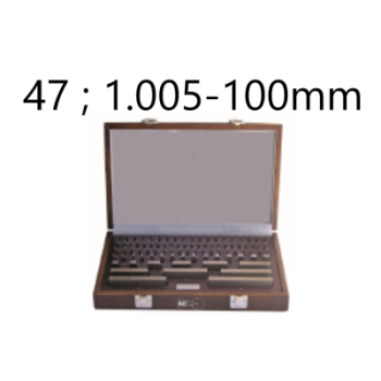 SET OF 47 GAUGE BLOCKS CLASS 1 STEEL 1.005-100MM BLET ref :JDCXX-1AG01100X BLET JDCXX-1AG01100X : securemail.fr