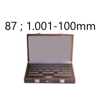 SET OF 87 GAUGE BLOCKS CLASS 1 STEEL 1.001-100MM BLET ref :JDCXX-1AI01100X BLET JDCXX-1AI01100X : securemail.fr
