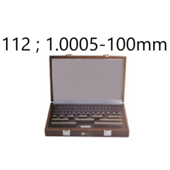 SET OF 112 GAUGE BLOCKS CLASS 1 STEEL 1.0005-100MM BLET ref :JDCXX-1AM01100X BLET JDCXX-1AM01100X : securemail.fr