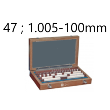 SET OF 47 GAUGE BLOCKS CLASS 1 CERAMICIC 1.005-100MM  BLET