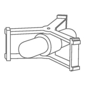1 BARRE AIMANTEE RONDE L60MM DIAMETRE 9MM AVEC PANIER DIAMETRE 74MM H29MM REVETEMENT PTFE BLETRef :ACC85-AMBPP74 BLET ACC85-AMBP