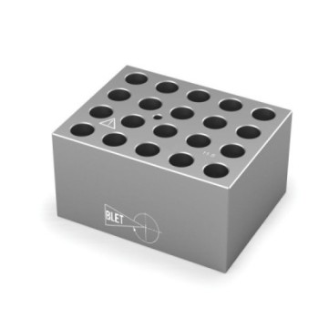 BLOCK FOR DRY BLOCK HEATER FOR 20 MICROTUBES EPPENDORF 1,5 ML BLETRef : ACC85-BBME2001 BLET ACC85-BBME2001 : securemail.fr