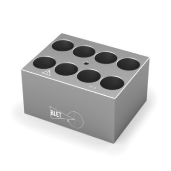 BLOCK FOR DRY BLOCK HEATER FOR 8 ROUND BOTTOM TUBES 20 MM BLETRef : ACC85-BBTR0820 BLET ACC85-BBTR0820 : securemail.fr