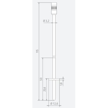 TIGE STANDARD DISQUE Ø12,6 MM POUR VISCOSIMETRE BLETRef : ACC85-VTS1260 BLET ACC85-VTS1260 : Instruments de Mesure et Contrôle -