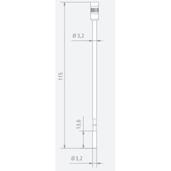 STANDARD SPINDLE Ø3,2 MM LONGUEUR 13,6 MM FOR VISCOSIMETER BLETRef : ACC85-VTS0321 BLET ACC85-VTS0321 : securemail.fr