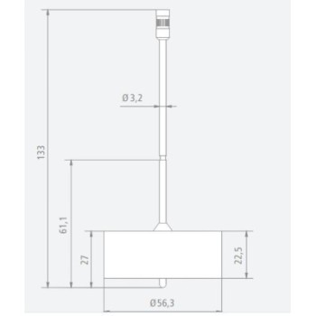 TIGE STANDARD DISQUE Ø56,3 MM POUR VISCOSIMETRE BLETRef : ACC85-VTS5630 BLET ACC85-VTS5630 : Instruments de Mesure et Contrôle -