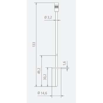 STANDARD SPINDLE DISC Ø14,6 MM FOR VISCOSIMETER BLETRef : ACC85-VTS1460 BLET ACC85-VTS1460 : securemail.fr