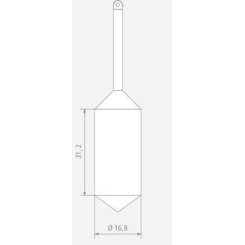 SPINDLE Ø16,8 MM FOR VOLUME 7,1 ML FOR VISCOSIMETER BLETRef : ACC85-VTV0071 BLET ACC85-VTV0071 : securemail.fr