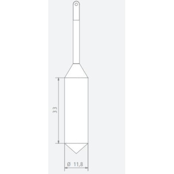 TIGE Ø11,8 MM POUR VOLUME 10,4 ML POUR VISCOSIMETRE BLETRef : ACC85-VTV0104 BLET ACC85-VTV0104 : Instruments de Mesure et Contrô