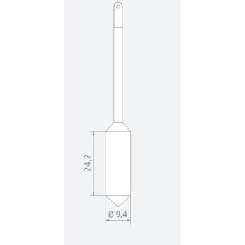 SPINDLE Ø9,4 MM FOR VOLUME 9,4 ML FOR VISCOSIMETER BLETRef : ACC85-VTV0094 BLET ACC85-VTV0094 : securemail.fr