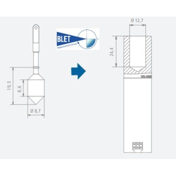 CHAMBRE POUR TIGE POUR VOLUME 2,1 ML POUR VISCOSIMETRE BLETRef : ACC85-VC210000 BLET ACC85-VC210000 : Instruments de Mesure et C