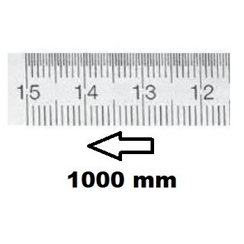 HORIZONTAL FLEXIBLE RULE CLASS II RIGHT TO LEFT 1000 MM SECTION 40x2 MMREF : RGH96-D21M0F250 BLET RGH96-D21M0F250 : securemail.f