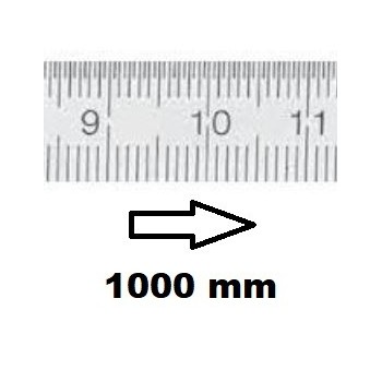 REGLET GRADUE HORIZONTAL CLASSE II ZÉRO À GAUCHE 1000 MM SECTION 40x2 MMREF : RGH96-G21M0F250 BLET RGH96-G21M0F250 : Instruments