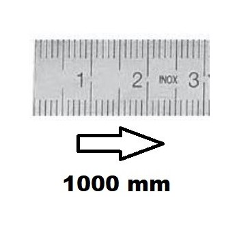HORIZONTAL FLEXIBLE RULE CLASS I LEFT TO RIGHT 1000 MM SECTION 20x0,5 MMREF : RGH96-G1M0D0M0 BLET RGH96-G1M0D0M0 : securemail.fr