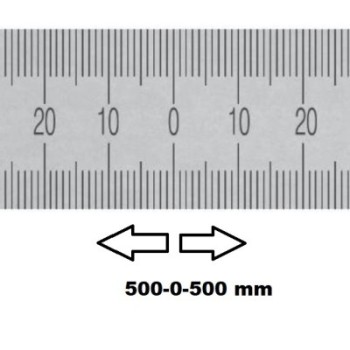 HORIZONTAL FLEXIBLE RULE MIDDLE ZERO 1000 MM SECTION 13x0,5 MMREF : RGH96-C01M0B0M0 BLET RGH96-C01M0B0M0 : securemail.fr