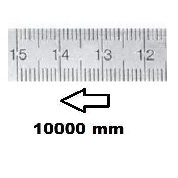 HORIZONTAL FLEXIBLE RULE CLASS II RIGHT TO LEFT 10000 MM SECTION 30x1 MMREF : RGH96-D210ME1M0 BLET RGH96-D210ME1M0 : securemail.