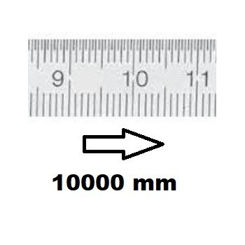 REGLET GRADUE HORIZONTAL CLASSE II ZÉRO À GAUCHE 10000 MM SECTION 30x1 MMREF : RGH96-G210ME150 BLET RGH96-G210ME150 : Instrument