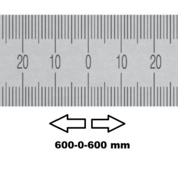 HORIZONTAL FLEXIBLE RULE MIDDLE ZERO 1200 MM SECTION 30x1 MMREF : RGH96-C01M2E1M0 BLET RGH96-C01M2E1M0 : securemail.fr
