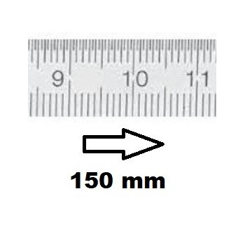 REGLET GRADUE HORIZONTAL CLASSE II ZÉRO À GAUCHE 150 MM SECTION 18x0,5 MMREF : RGH96-G2150C050 BLET RGH96-G2150C050 : Instrument