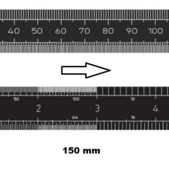 HORIZONTAL FLEXIBLE RULE CLASS II LEFT TO RIGHT 150 MM SECTION 18x0,5 MMREF : RGH96-G2150C0JN BLET RGH96-G2150C0JN : securemail.