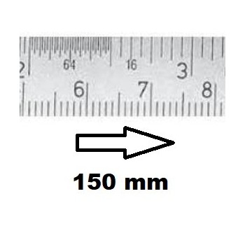 REGLET GRADUE HORIZONTAL CLASSE II ZÉRO À GAUCHE 150 MM SECTION 18x0,5 MMREF : RGH96-G2150C0I0 BLET RGH96-G2150C0I0 : Instrument
