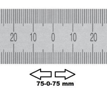 HORIZONTAL FLEXIBLE RULE MIDDLE ZERO 150 MM SECTION 30x1 MMREF : RGH96-C0150E1M0 BLET RGH96-C0150E1M0 : securemail.fr