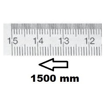 REGLET GRADUE HORIZONTAL CLASSE II ZÉRO À DROITE 1500 MM SECTION 18x0,5 MMREF : RGH96-D21M5C050 BLET RGH96-D21M5C050 : Instrumen