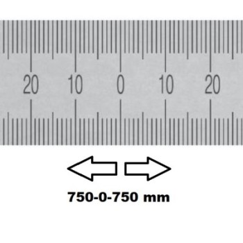 REGLET GRADUE HORIZONTAL ZÉRO AU CENTRE 1500 MM SECTION 30x1 MMREF : RGH96-C01M5E1M0 BLET RGH96-C01M5E1M0 : Instruments de Mesur