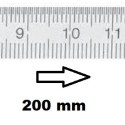 REGLET GRADUE HORIZONTAL CLASSE II ZÉRO À GAUCHE 200 MM SECTION 13x0,5 MMREF : RGH96-G2200B050 BLET RGH96-G2200B050 : Instrument