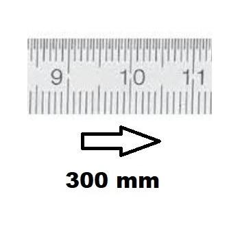 REGLET GRADUE HORIZONTAL CLASSE II ZÉRO À GAUCHE 300 MM SECTION 13x0,5 MMREF : RGH96-G2300B050 BLET RGH96-G2300B050 : Instrument