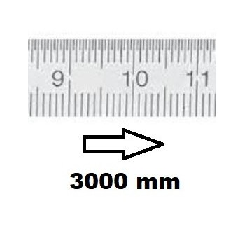 REGLET GRADUE HORIZONTAL CLASSE II ZÉRO À GAUCHE 3000 MM SECTION 30x1 MMREF : RGH96-G23M0E150 BLET RGH96-G23M0E150 : Instruments