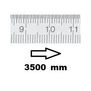 REGLET GRADUE HORIZONTAL CLASSE II ZÉRO À GAUCHE 3500 MM SECTION 20x1 MMREF : RGH96-G23M5D150 BLET RGH96-G23M5D150 : Instruments