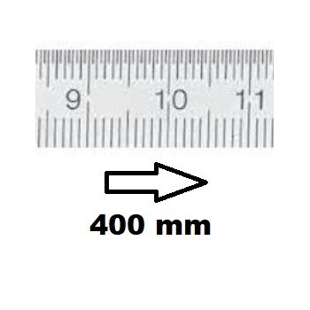 REGLET GRADUE HORIZONTAL CLASSE II ZÉRO À GAUCHE 400 MM SECTION 18x0,5 MMREF : RGH96-G2400C050 BLET RGH96-G2400C050 : Instrument