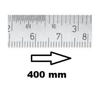 REGLET GRADUE HORIZONTAL CLASSE II ZÉRO À GAUCHE 400 MM SECTION 18x0,5 MMREF : RGH96-G2400C0I0 BLET RGH96-G2400C0I0 : Instrument