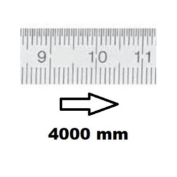 REGLET GRADUE HORIZONTAL CLASSE II ZÉRO À GAUCHE 4000 MM SECTION 20x1 MMREF : RGH96-G24M0D150 BLET RGH96-G24M0D150 : Instruments