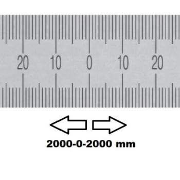 REGLET GRADUE HORIZONTAL ZÉRO AU CENTRE 4000 MM SECTION 30x1 MMREF : RGH96-C04M0E1M0 BLET RGH96-C04M0E1M0 : Instruments de Mesur