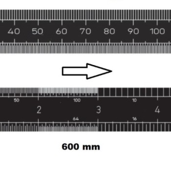 REGLET GRADUE HORIZONTAL CLASSE II ZÉRO À GAUCHE 600 MM SECTION 30x1 MMREF : RGH96-G2600E1JN BLET RGH96-G2600E1JN : Instruments 