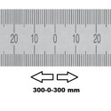 HORIZONTAL FLEXIBLE RULE MIDDLE ZERO 600 MM SECTION 20x1 MM
