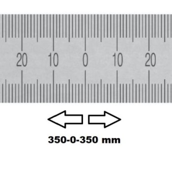 HORIZONTAL FLEXIBLE RULE MIDDLE ZERO 700 MM SECTION 30x1 MM
