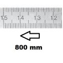 REGLET GRADUE HORIZONTAL CLASSE II ZÉRO À DROITE 800 MM SECTION 18x0,5 MMREF : RGH96-D2800C0M0 BLET RGH96-D2800C0M0 : Instrument