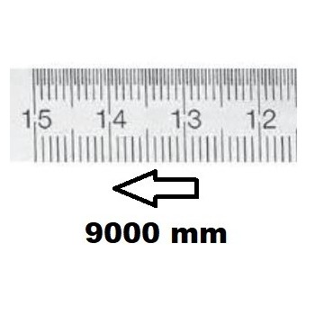 HORIZONTAL FLEXIBLE RULE CLASS II RIGHT TO LEFT 9000 MM SECTION 30x1 MM