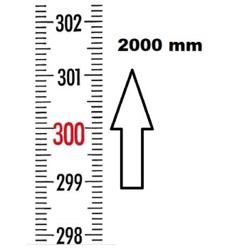 VERTICAL FLEXIBLE RULE ZERO AT THE BOTTOM LENGTH 2000 MMREF : RGVR1-00B020 BLET RGVR1-00B020 : securemail.fr