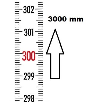 VERTICAL FLEXIBLE RULE ZERO AT THE BOTTOM LENGTH 3000 MMREF : RGVR1-00B030 BLET RGVR1-00B030 : securemail.fr