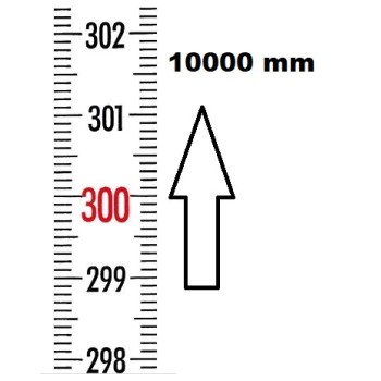 VERTICAL FLEXIBLE RULE AUTOCOLLANT ZERO AT THE BOTTOM LENGTH 10000 MMREF : RGVR1-00B100-A BLET RGVR1-00B100-A : securemail.fr