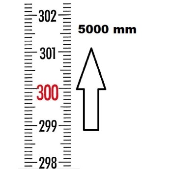 REGLET GRADUE VERTICAL AUTOCOLLANT ZÉRO EN BAS LONGUEUR 5000 MMREF : RGVR1-00B050-A BLET RGVR1-00B050-A : Instruments de Mesure 